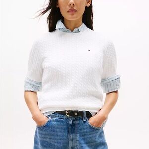 Tommy Hilfiger White Knit Sweater